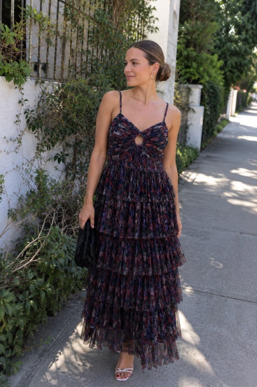 HUTCH Rosey Tiered Tulle Gown Size 10